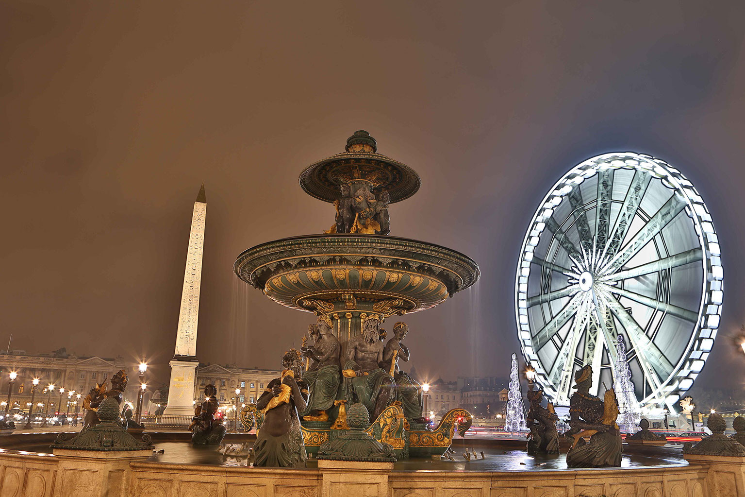 Paris la Concorde HDR By Night